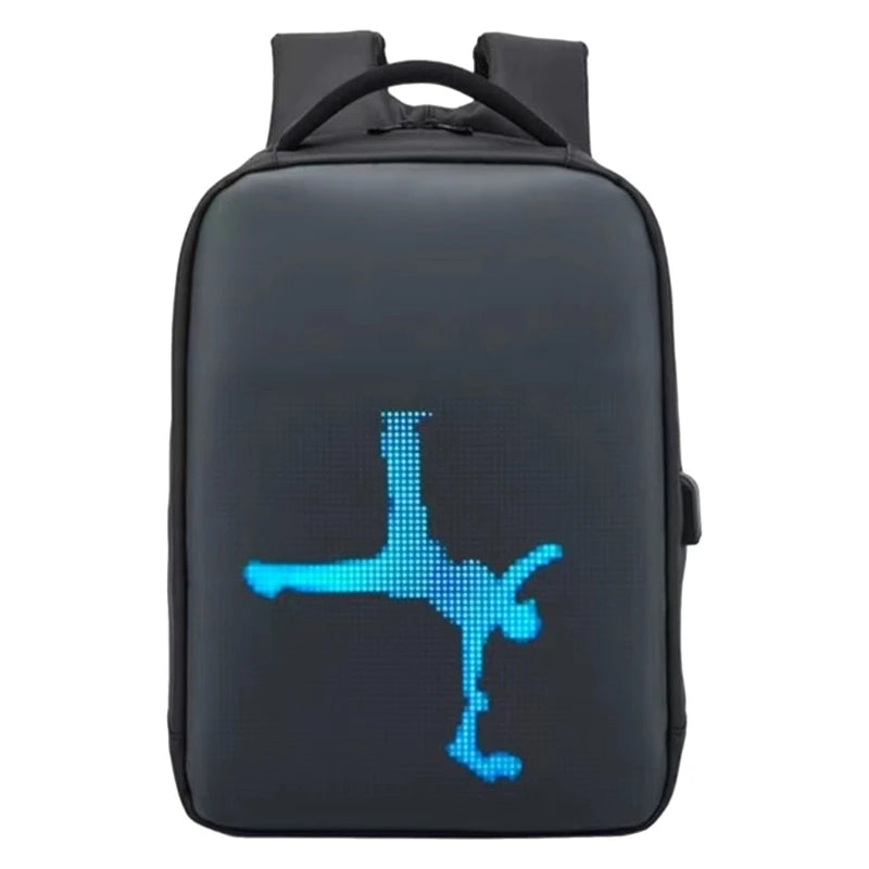 D0LF Display LED Visualizzazione zaino Pannello programmabile Schermata luminosità impermeabile Design ergonomico Design