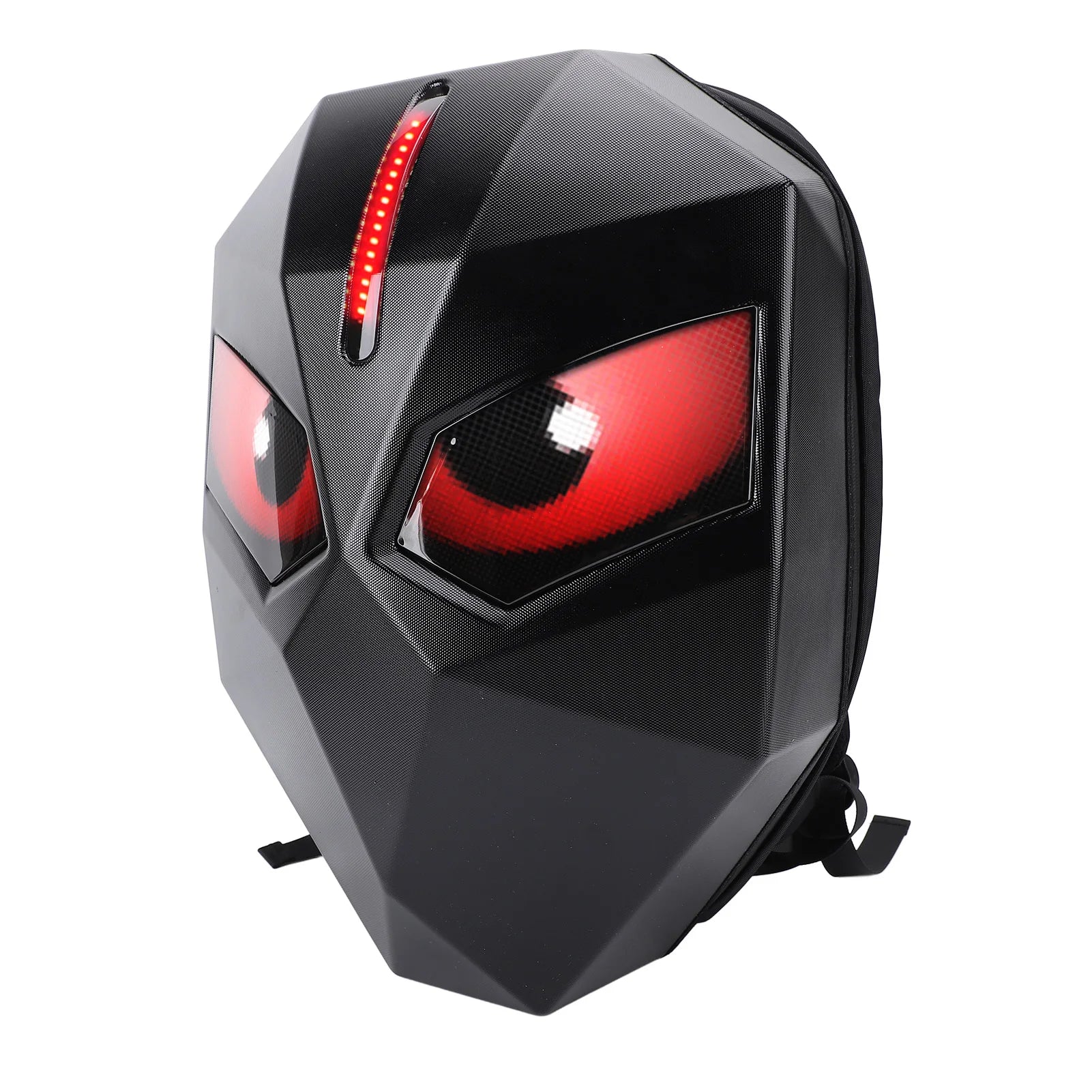 Zaino a LED Zaino per moto a LED Zaino per moto a LED 60x48 Pixel Borsa per casco con guscio rigido per schermo programmabile con controllo APP