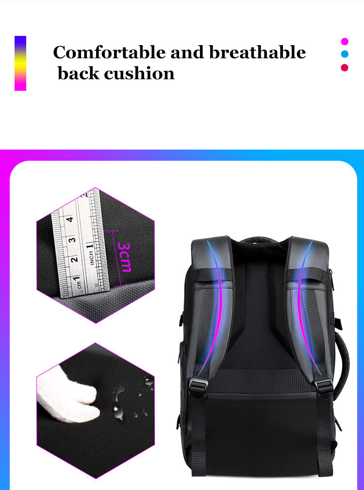 Zaino con display a LED Viaggio d'affari Zaino per laptop da 15,6 pollici Zaino da uomo intelligente fai da te Zaino da scuola Zaino multimediale da donna