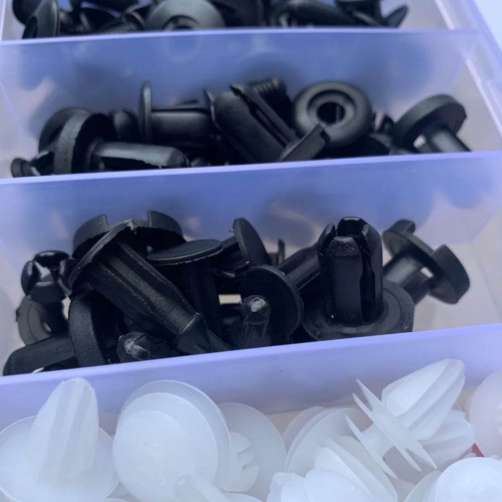Clip di fissaggio automatica Misto per carrozzeria auto Push Fermo Pin Rivetto Paraurti Porta Trim Pannello di fissaggio Kit clip per auto Confezione scatola o borsa