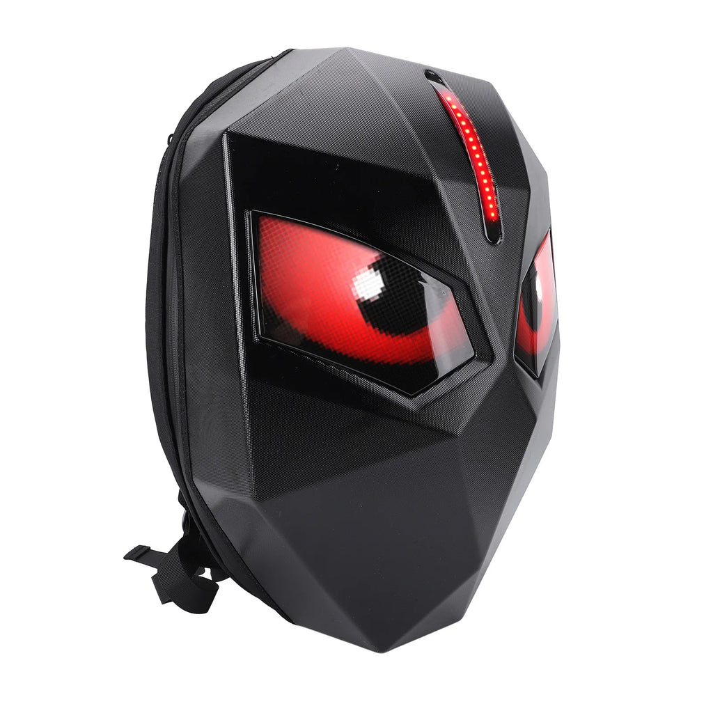 Zaino a LED Zaino per moto a LED Zaino per moto a LED 60x48 Pixel Borsa per casco con guscio rigido per schermo programmabile con controllo APP