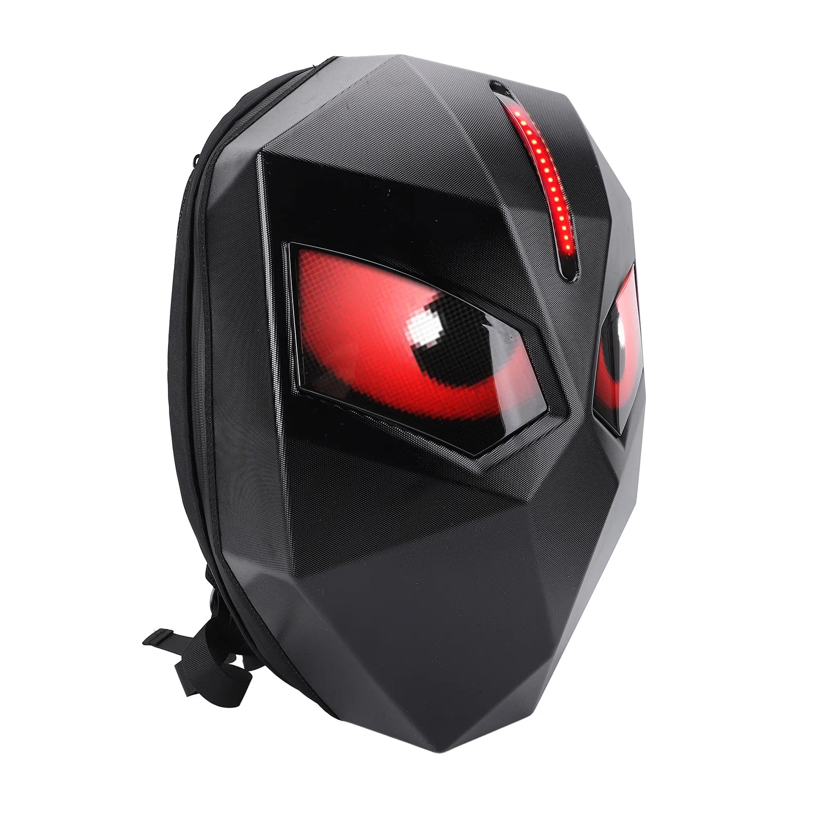 Zaino a LED Zaino per moto a LED Zaino per moto a LED 60x48 Pixel Borsa per casco con guscio rigido per schermo programmabile con controllo APP